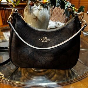 COACH Teri Hobo Bag with Gold Hardware